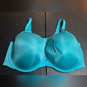Ladies size 40F turquoise Torrid front closure bra